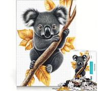 Puzzle da 1000 pezzi per ragazzi, simpatico koala su un ramo, giocattolo fai da te, impegnativo da completare, regalo di compleanno, regalo di viaggio 38x52cm