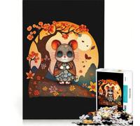 Puzzle da 1000 pezzi per ragazzi, simpatico topolino con gli occhiali, gioco impossibile, interazione genitore-figlio, regalo di Natale o compleanno 38x52cm