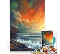 Puzzle da 1000 pezzi per ragazzi Sinfonia del Tramonto gioco educativo interazione genitore-figlio ideale come regalo 38x26cm