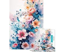 Puzzle da 1000 pezzi per ragazzi Sinfonia Floreale ideale per compleanni e Natale Migliora la memoria Gioco avvincente adatto a persone dai 14 anni in su (38x26cm)