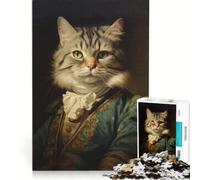 Puzzle da 1000 pezzi per ragazzi Sir Meow gioco interattivo migliora la memoria compleanno e Natale 38x52cm