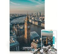 Puzzle da 1000 pezzi per ragazzi skyline di Londra con Big Ben gioco educativo attività divertenti da fare in casa per rafforzare l'amore tra le coppie 38x26cm