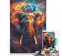 Puzzle da 1000 pezzi per ragazzi, "Sogno dell'Elefante Cosmico", gioco educativo, interazione genitore-figlio, ideale come regalo 38x26cm