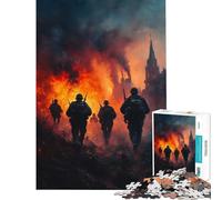 Puzzle da 1000 pezzi per ragazzi soldati in tempo di guerra puzzle da 1000 pezzi giocattolo decorativo per la casa taglio di precisione regalo di compleanno regalo di viaggio (38x26cm)