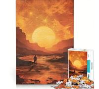 Puzzle da 1000 pezzi per ragazzi solitario Tramonto Marziano gioco interattivo migliora la memoria compleanno e Natale 50x75cm