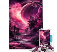 Puzzle da 1000 pezzi per ragazzi "Sotto il bagliore lunare" divertimento a casa attività antistress e decorazione domestica per maggiori di 14 anni (38x26cm)