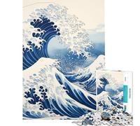 Puzzle da 1000 pezzi per ragazzi "Sotto l'onda" Kanagawa Puzzle per adolescenti giochi rilassanti per tutta la famiglia aiutano ad allenare la mente (dimensioni 50x75cm)