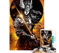 Puzzle da 1000 pezzi per ragazzi spada del guerriero dorato giochi divertenti di analisi e logica compleanno e Natale (dimensioni 38x26cm)