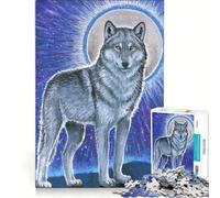 Puzzle da 1000 pezzi per ragazzi Spirito del Lupo Magico gioco educativo interazione genitore-figlio ideale come regalo 38x26cm
