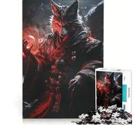 Puzzle da 1000 pezzi per ragazzi, Spirito Guerriero Volpe, Gioco Impossibile, Difficile e Sfida, Compleanno e Natale 38X52CM
