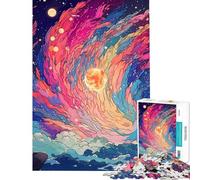 Puzzle da 1000 pezzi per ragazzi splendido cielo stellato Puzzle per adulti gioco rilassante regalo di compleanno difficile e stimolante (dimensioni 38x52cm)