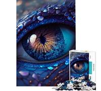 Puzzle da 1000 pezzi per ragazzi splendido drago con occhio giochi educativi giochi rilassanti regalo di compleanno (dimensioni 38x52cm)