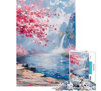 Puzzle da 1000 pezzi per ragazzi splendido paesaggio giapponese impegnativo da completare per divertimento in famiglia antistress adatto a ragazzi dai 14 anni in su (38x26cm)