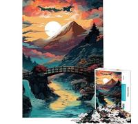 Puzzle da 1000 pezzi per ragazzi splendido paesaggio giapponese puzzle da 1000 pezzi decorazione per la casa giocattolo decorazione da parete offerta come regalo per tutta la famiglia (50x75cm)