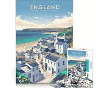 Puzzle da 1000 pezzi per ragazzi, St Ives, Inghilterra, tema viaggi, giocattolo decorativo da parete, stimola la memoria, compleanno e Natale 50x75cm