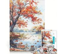 Puzzle da 1000 pezzi per ragazzi, Stagione Cremisi, Gioco Impossibile, Allena la tua mente e le tue mani, Regalo di compleanno, Regali 50x75cm
