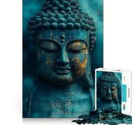 Puzzle da 1000 pezzi per ragazzi,statua di Buddha,taglio netto,artigianato,gioco cognitivo divertente,gioco per il tempo libero,decorazione natalizia per la casa (38x52cm)