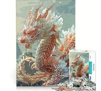 Puzzle da 1000 pezzi per ragazzi, statua di drago, gioco impossibile, allena la mente e la mano, regalo di compleanno, regalo 38x52cm
