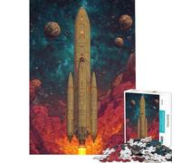 Puzzle da 1000 pezzi per ragazzi Stellar Titan Departure sfida educativa antistress giocattolo educativo adatto a partire dai 14 anni (50x75cm)