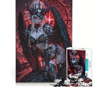 Puzzle da 1000 pezzi per ragazzi, stile anime Dark Angel, giochi rilassanti, attività divertenti da fare a casa, ottimo regalo per gli appassionati di videogiochi 38x52cm
