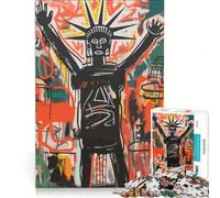 Puzzle da 1000 pezzi per ragazzi stile Liberty Basquiat gioco educativo attività divertenti da fare in casa per rafforzare l'amore tra le coppie 38x52cm