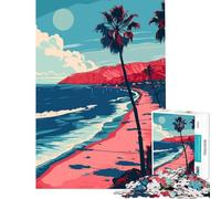 Puzzle da 1000 pezzi per ragazzi stile minimalista ispirato alla spiaggia di Los Angeles Gioco interattivo ed educativo Regalo per il Secret Santa ideale per passare il tempo durante le vacanze a casa