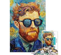 Puzzle da 1000 pezzi per ragazzi stile moderno ispirato a Van Gogh gioco divertente e coinvolgente per sviluppare la pazienza ideale come regalo di compleanno o per coppie (dimensioni 75x50cm)