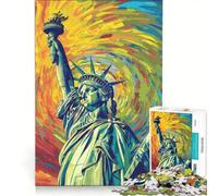 Puzzle da 1000 pezzi per ragazzi stile Statua della Libertà gioco divertente allena la mente e la mano migliora l'amore tra le coppie 50x75cm
