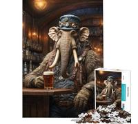 Puzzle da 1000 pezzi per ragazzi stile steampunk birra mammut giocattoli giochi educativi giochi divertenti per tutta la famiglia ottimi regali e giocattoli (dimensioni 38x52cm)