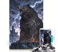Puzzle da 1000 pezzi per ragazzi Stormbreaker︰ L'ira dell'orso del tuono giochi educativi taglio di precisione ottimo regalo per i giocatori 38x26cm