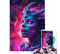 Puzzle da 1000 pezzi per ragazzi Strega dell'Inferno sfida educativa attività per famiglie giochi rilassanti per ragazzi dai 14 anni in su (50x75cm)