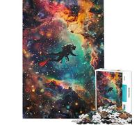 Puzzle da 1000 pezzi per ragazzi subacqueo nello spazio nebulare ideale per compleanni e Natale Giocattolo educativo adatto a partire dai 14 anni (38x52cm)