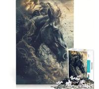 Puzzle da 1000 pezzi per ragazzi surrealismo cavallo gioco divertente sfida da completare ideale come regalo per tutta la famiglia 50x75cm
