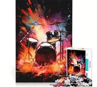 Puzzle da 1000 pezzi per ragazzi, tamburo esplosivo, gioco educativo, decorazione murale, per rafforzare l'amore tra le coppie 38x52cm