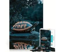 Puzzle da 1000 pezzi per ragazzi, tartaruga con rune, taglio netto, gioco cognitivo divertente, gioco per il tempo libero, decorazione natalizia per la casa (38x26cm)