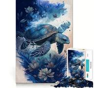 Puzzle da 1000 pezzi per ragazzi, tartaruga fantastica, bordo preciso, arte, allenamento mentale, gioco divertente e tranquillo, regalo di compleanno (38x26cm)