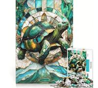 Puzzle da 1000 pezzi per ragazzi, Tartaruga Kintsugi Eterna, Gioco divertente, Sfida da completare, Ideale come regalo per tutta la famiglia 38x26cm