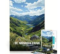 Puzzle da 1000 pezzi per ragazzi, Te Araroa Trail, Nuova Zelanda, poster con bordi precisi, gioco divertente e tranquillo per allenare la mente, regalo di compleanno (38x26cm)
