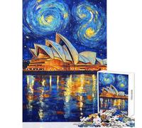 Puzzle da 1000 pezzi per ragazzi Teatro dell'Opera di notte puzzle per adulti giochi per famiglie schema di assemblaggio offerta come regalo per tutta la famiglia (dimensioni 50x75cm)