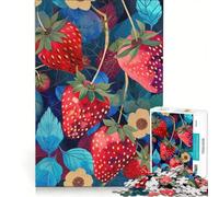 Puzzle da 1000 pezzi per ragazzi tecnica mista con fragole gioco rilassante antistress intellettuale compleanno 50x75cm