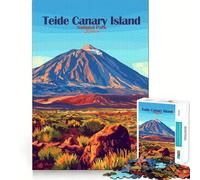 Puzzle da 1000 pezzi per ragazzi Teide Isole Canarie Parco Nazionale Spagna con intagli precisi arte allenamento della concentrazione divertente gioco per momenti di tranquillità regalo di Natale