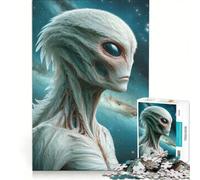 Puzzle da 1000 pezzi per ragazzi, tema alieni extraterrestri, gioco divertente, stimolante da completare, ideale come regalo per tutta la famiglia 50x75cm
