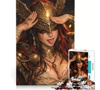Puzzle da 1000 pezzi per ragazzi, tema anime Angel Warrior, giochi rilassanti, attività divertenti da fare a casa, ottimo regalo per gli appassionati di videogiochi 50x75cm
