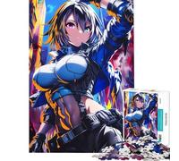 Puzzle da 1000 pezzi per ragazzi tema anime città poliziotta puzzle per adulti gioco per famiglie migliora la memoria attività divertenti da fare a casa (dimensioni 38x52cm)