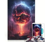 Puzzle da 1000 pezzi per ragazzi, tema anime "Distruzione della Terra", giocattolo fai-da-te, antistress intellettuale, adatto come decorazione da scrivania 38x52cm