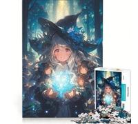 Puzzle da 1000 pezzi per ragazzi, tema anime "La strega nel bosco", gioco rompicapo, decorazione perfetta, ogni pezzo è unico 38x52cm