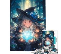 Puzzle da 1000 pezzi per ragazzi tema anime "La strega nel bosco" impegnativo da completare decorazione perfetta giocattolo antistress per ragazzi dai 14 anni in su (38x52cm)