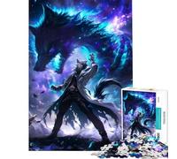 Puzzle da 1000 pezzi per ragazzi tema anime "Lo stregone dei lupi" attività divertenti da fare a casa gioco educativo per tutta la famiglia per ragazzi dai 14 anni in su (38x52cm)