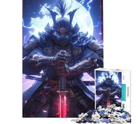 Puzzle da 1000 pezzi per ragazzi tema anime samurai giapponese giocattolo educativo per l'apprendimento e il miglioramento della memoria regalo di compleanno (dimensioni 38x26cm)