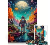 Puzzle da 1000 pezzi per ragazzi,tema astronauta,spazio selvaggio,incastro perfetto,gioco di logica,regalo,momento di relax,Natale,tempo libero,arte (50x75cm)
